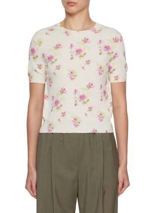 首图 - 点击放大 - LOEWE - Floral Short Sleeve Sweater