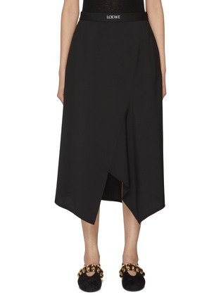 首图 - 点击放大 - LOEWE - Asymmetric Wrap Wool Skirt
