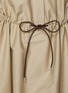  - LOEWE - Bubble Hem Drawstring Cotton Silk Shirt Dress