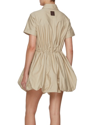 背面 - 点击放大 - LOEWE - Bubble Hem Drawstring Cotton Silk Shirt Dress