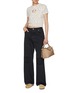模特儿示范图 - 点击放大 - LOEWE - Anagram Embroidered Dark Wash Jeans