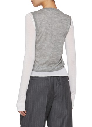 背面 - 点击放大 - LOEWE - Draped Layered Cashmere T-Shirt
