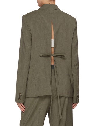背面 - 点击放大 - LOEWE - Tie Back Single Breasted Wool Blazer