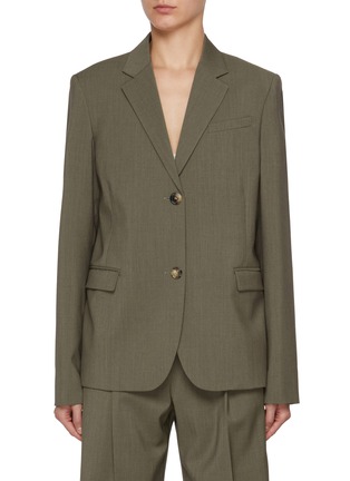 首图 - 点击放大 - LOEWE - Tie Back Single Breasted Wool Blazer