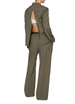 模特儿示范图 - 点击放大 - LOEWE - Tie Back Single Breasted Wool Blazer