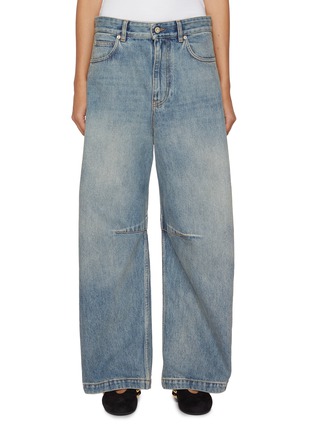 首图 - 点击放大 - LOEWE - Faded Anagram Light Wash Barrel Jeans
