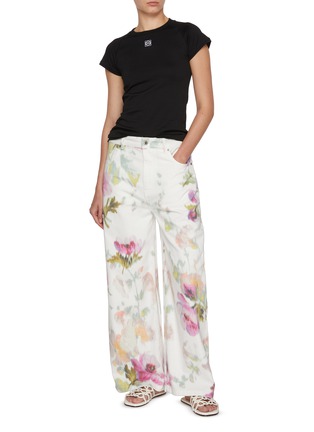 模特儿示范图 - 点击放大 - LOEWE - Anagram Embroidered Slim Fit T-shirt