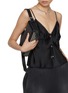 模特儿示范图 - 点击放大 - ALEXANDERWANG - Small Ricco Pebbled Leather Flap Bag