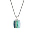首图 - 点击放大 - JOHN HARDY - Carved Chain Sterling Silver Turquoise Malachite Chrysocolla Necklace — Size 22