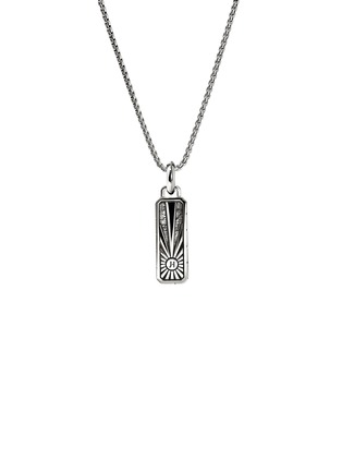 细节 - 点击放大 - JOHN HARDY - Modern Talisman Silver Turquoise Necklace — Size 24	