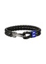 细节 - 点击放大 - JOHN HARDY - Rhodium Enamel Leather Cord Double Row Bracelet — Size UL