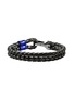 首图 - 点击放大 - JOHN HARDY - Rhodium Enamel Leather Cord Double Row Bracelet — Size UL