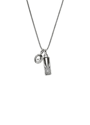 细节 - 点击放大 - JOHN HARDY - Modern Talismans 14K Gold Silver Onyx Pendant Necklace — Size 22