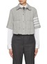 首图 - 点击放大 - THOM BROWNE - 须边花呢短款夹克
