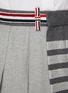  - THOM BROWNE - 非对称混羊毛半身裙
