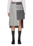 首图 - 点击放大 - THOM BROWNE - 非对称混羊毛半身裙