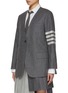 细节 - 点击放大 - THOM BROWNE - 非对称混羊毛西装外套