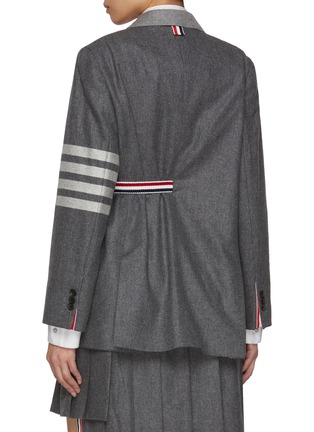 背面 - 点击放大 - THOM BROWNE - 非对称混羊毛西装外套