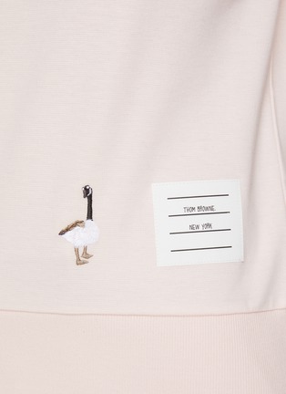  - THOM BROWNE - 纯棉刺绣短袖 T 恤