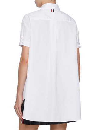 背面 - 点击放大 - THOM BROWNE - 宽松剪裁圆角领衬衫