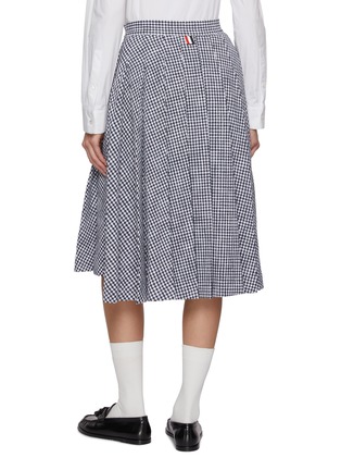 背面 - 点击放大 - THOM BROWNE - 不对称纯棉中长半身裙