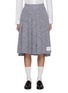 首图 - 点击放大 - THOM BROWNE - 不对称纯棉中长半身裙
