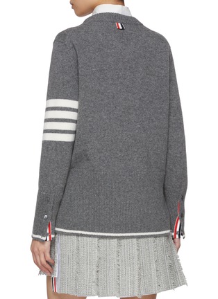 背面 - 点击放大 - THOM BROWNE - Geese Intarsia 4 Bar Wool Sweater