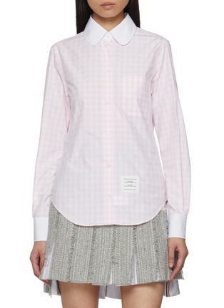 首图 - 点击放大 - THOM BROWNE - 纯棉格纹衬衫
