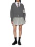 模特儿示范图 - 点击放大 - THOM BROWNE - 纯棉格纹衬衫