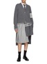 模特儿示范图 - 点击放大 - THOM BROWNE - V 领羊绒针织开衫
