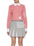 首图 - 点击放大 - THOM BROWNE - 四条纹纯棉格纹衬衫