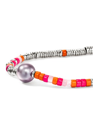 细节 - 点击放大 - JOHN HARDY - Heishi Sterling Silver Freshwater Pearl Enamel Bracelet — Size US