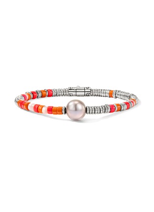首图 - 点击放大 - JOHN HARDY - Heishi Sterling Silver Freshwater Pearl Enamel Bracelet — Size US
