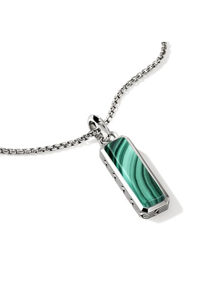 细节 - 点击放大 - JOHN HARDY - Modern Talismans Silver Malachite Pendant Necklace — Size 24