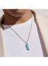  - JOHN HARDY - Modern Talismans Silver Turquoise Pendant Necklace — Size 24