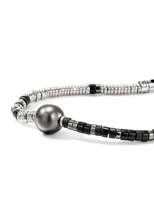 细节 - 点击放大 - JOHN HARDY - Heishi Sterling Silver Onyx Hematite Cultured Pearl Bracelet — Size US