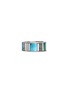 首图 - 点击放大 - JOHN HARDY - Carved Chain Sterling Silver Turquoise Malachite Chrysocolla Ring — Size 9