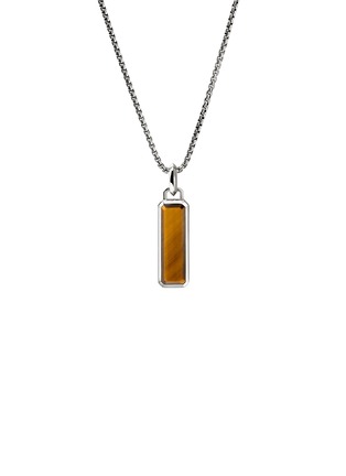首图 - 点击放大 - JOHN HARDY - Modern Talismans Silver Tiger's Eye Pendant Necklace — Size 24
