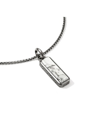 细节 - 点击放大 - JOHN HARDY - Modern Talismans Silver Rhodium Howlite Pendant Necklace — Size 24