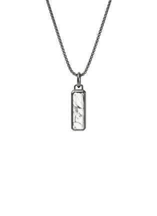 首图 - 点击放大 - JOHN HARDY - Modern Talismans Silver Rhodium Howlite Pendant Necklace — Size 24
