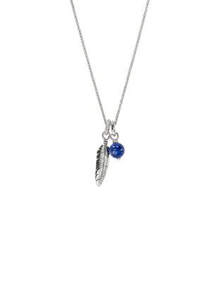 首图 - 点击放大 - JOHN HARDY - Modern Talismans Silver Diamond Lapis Lazuli Pendant Necklace — Size 16-18