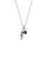 首图 - 点击放大 - JOHN HARDY - Modern Talismans Silver Diamond Lapis Lazuli Pendant Necklace — Size 16-18