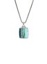首图 - 点击放大 - JOHN HARDY - Carved Chain Sterling Silver Turquoise Malachite Chrysocolla Necklace — Size 24
