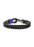 细节 - 点击放大 - JOHN HARDY - Sterling Silver Black Rhodium Enamel Leather Cord Double Row Bracelet — Size UM