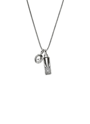 细节 - 点击放大 - JOHN HARDY - Modern Talisman 14K Gold Silver Onyx Necklace — Size 24
