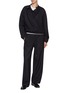 模特儿示范图 - 点击放大 - LE17SEPTEMBRE - Layered Neck Wool Shirt