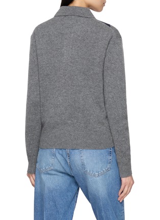 背面 - 点击放大 - SPORTY & RICH - 菱形格 POLO 针织衫