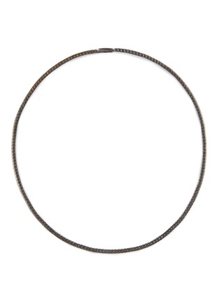 首图 - 点击放大 - TATEOSSIAN - Black Rhodium Plated Sterling Silver With Blue Nano Stone Tennis Necklace