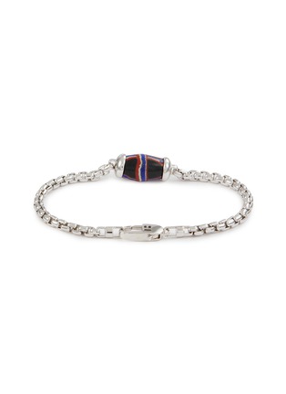 细节 - 点击放大 - TATEOSSIAN - French Cross Bead Rhodium Plated Sterling Silver Chain Bracelet