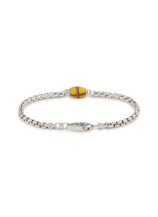 细节 - 点击放大 - TATEOSSIAN - French Cross Bead Rhodium Plated Sterling Silver Chain Bracelet
